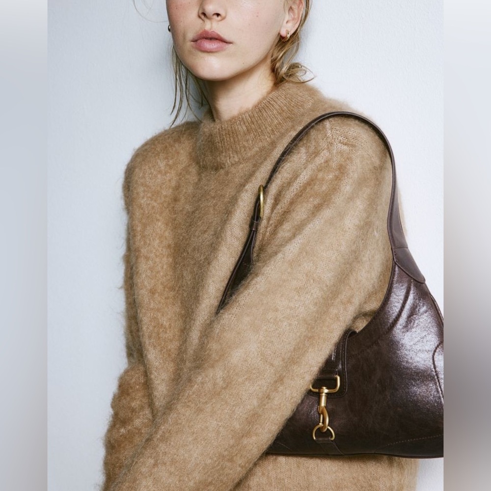 H&M Dark Brown Sold Out Shoulder Bag | Baguette NWT
